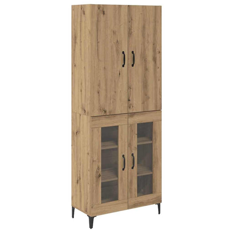 vidaXL Highboard Artisan Oak 69.5 x 34 x 180 cm Engineered Wood