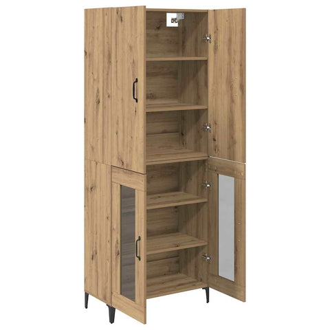 vidaXL Highboard Artisan Oak 69.5 x 34 x 180 cm Engineered Wood
