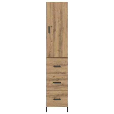 vidaXL Highboard Artisan Oak 34.5 x 34 x 180 cm Engineered Wood