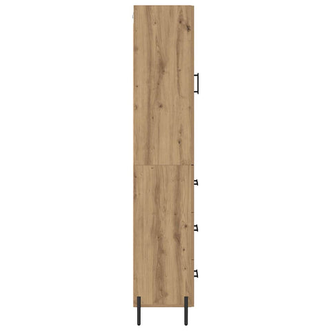 vidaXL Highboard Artisan Oak 34.5 x 34 x 180 cm Engineered Wood