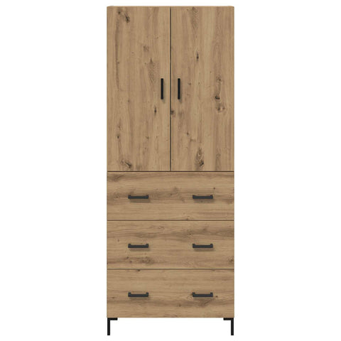 vidaXL Highboard Artisan Oak 69.5 x 34 x 180 cm Engineered Wood