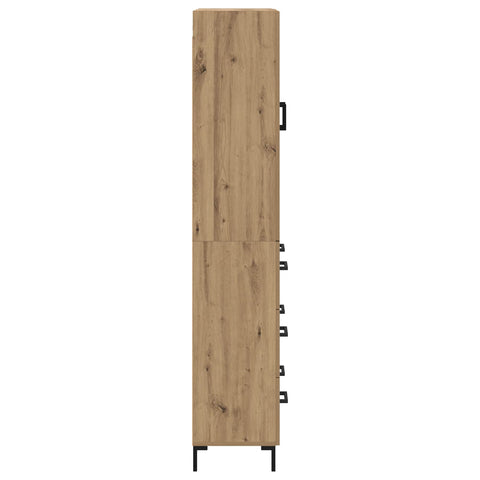 vidaXL Highboard Artisan Oak 69.5 x 34 x 180 cm Engineered Wood