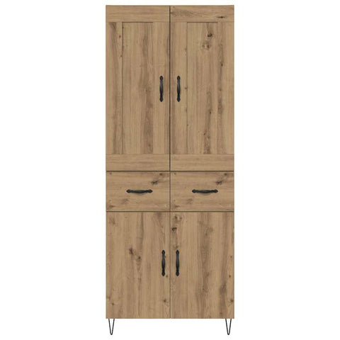 vidaXL Highboard Artisan Oak 69.5 x 34 x 180 cm Engineered Wood