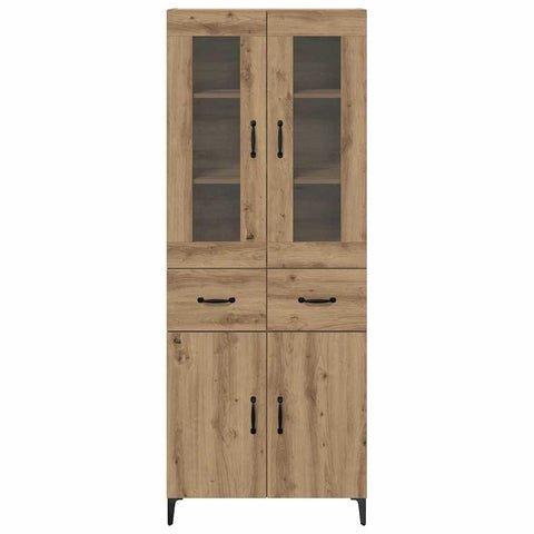 vidaXL Highboard Artisan Oak 69.5 x 34 x 180 cm Engineered Wood
