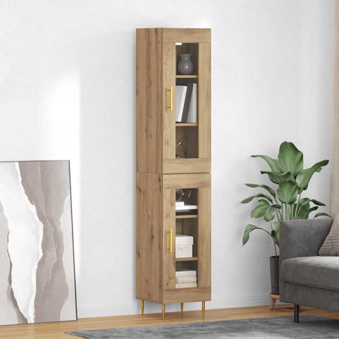 vidaXL Highboard Artisan Oak 34.5 x 34 x 180 cm Engineered Wood