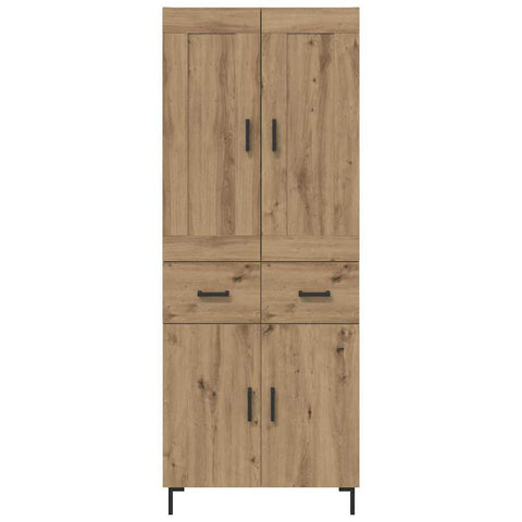 vidaXL Highboard Artisan Oak 69.5 x 34 x 180 cm Engineered Wood