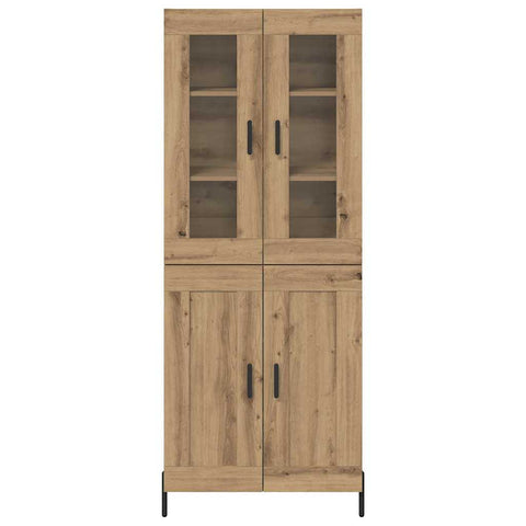 vidaXL Highboard Artisan Oak 69.5 x 34 x 180 cm Engineered Wood