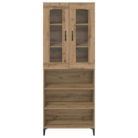 vidaXL Highboard Artisan Oak 69.5 x 34 x 180 cm Engineered Wood