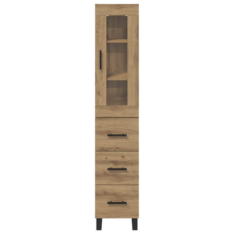 vidaXL Highboard Artisan Oak 69.5 x 34 x 180 cm Engineered Wood
