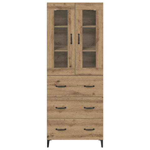 vidaXL Highboard Artisan Oak 69.5 x 34 x 180 cm Engineered Wood