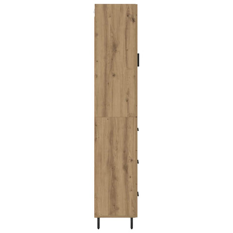 vidaXL Highboard Artisan Oak 34.5 x 34 x 180 cm Engineered Wood