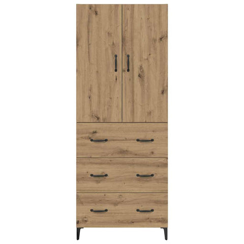 vidaXL Highboard Artisan Oak 69.5 x 34 x 180 cm Engineered Wood
