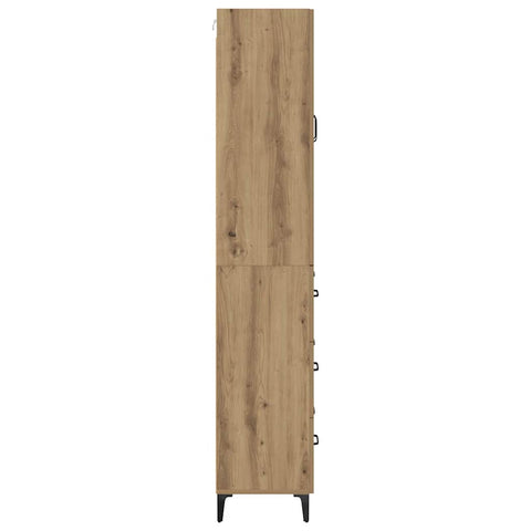 vidaXL Highboard Artisan Oak 69.5 x 34 x 180 cm Engineered Wood