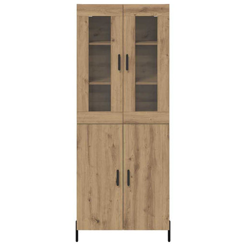 vidaXL Highboard Artisan Oak 69.5 x 34 x 180 cm Engineered Wood