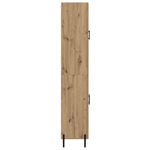 vidaXL Highboard Artisan Oak 69.5 x 34 x 180 cm Engineered Wood