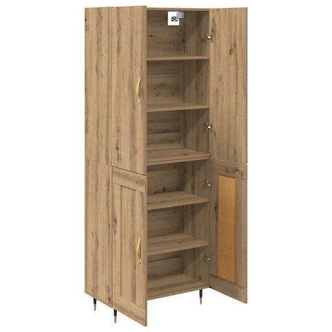 vidaXL Highboard Artisan Oak 69.5 x 34 x 180 cm Engineered Wood