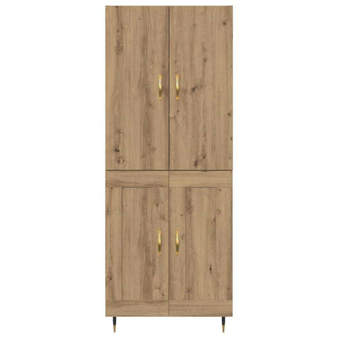 vidaXL Highboard Artisan Oak 69.5 x 34 x 180 cm Engineered Wood
