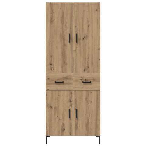 vidaXL Highboard Artisan Oak 69.5 x 34 x 180 cm Engineered Wood