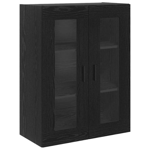 vidaXL Highboard Black Oak 69.5 x 34 x 180 cm Engineered Wood
