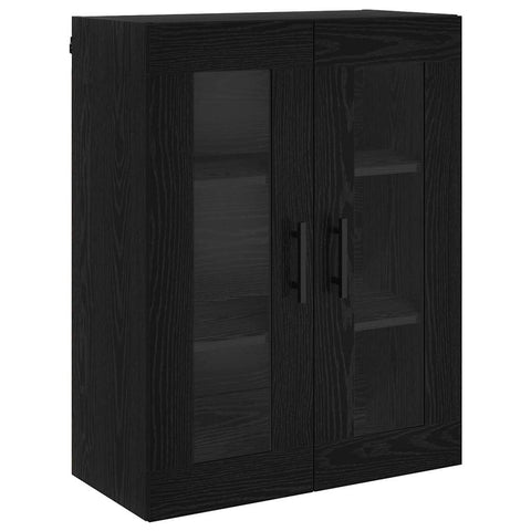 vidaXL Highboard Black Oak 69.5 x 34 x 180 cm Engineered Wood