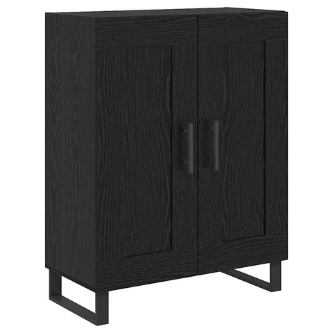 vidaXL Highboard Black Oak 69.5 x 34 x 180 cm Engineered Wood