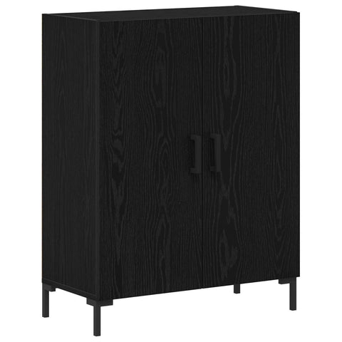 vidaXL Highboard Black Oak 69.5 x 34 x 180 cm Engineered Wood