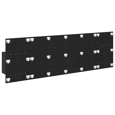 vidaXL Bed Headboard with Cabinets 3 pcs Black Oak Engineered Wood