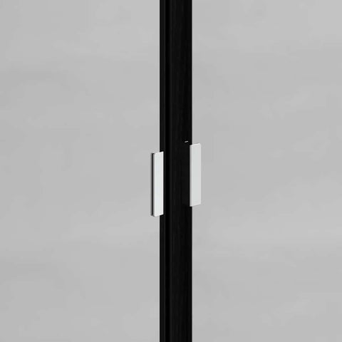 vidaXL Bathroom Cabinet Set with Shelf 2 pcs Black Oak Engineered Wood