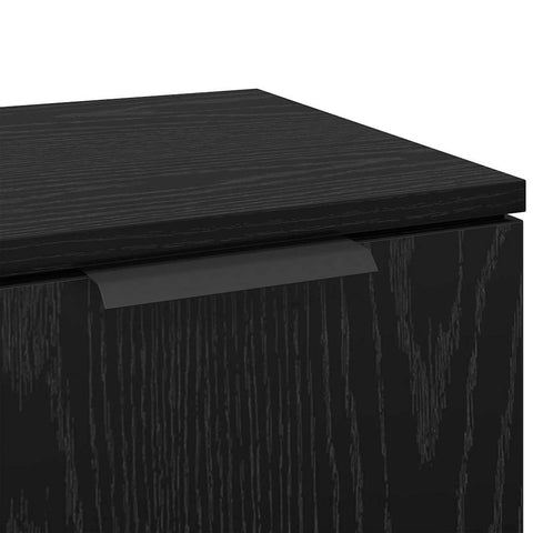 vidaXL Sideboards 3 pcs Black oak 69.5 x 34 x 180 cm Engineered Wood
