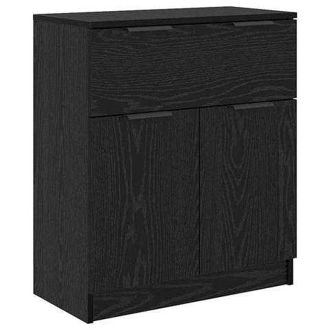 vidaXL Sideboards 3 pcs Black oak 69.5 x 34 x 180 cm Engineered Wood