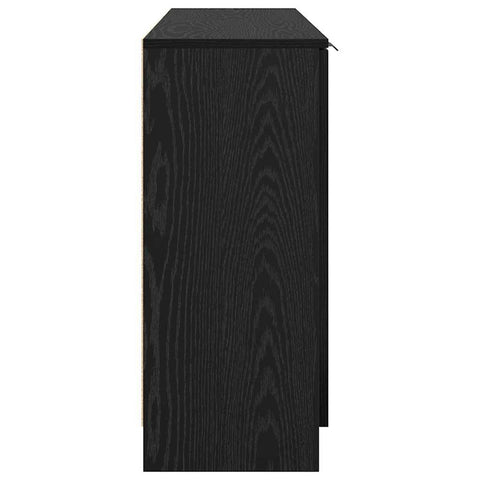 vidaXL Sideboards 3 pcs Black oak 69.5 x 34 x 180 cm Engineered Wood