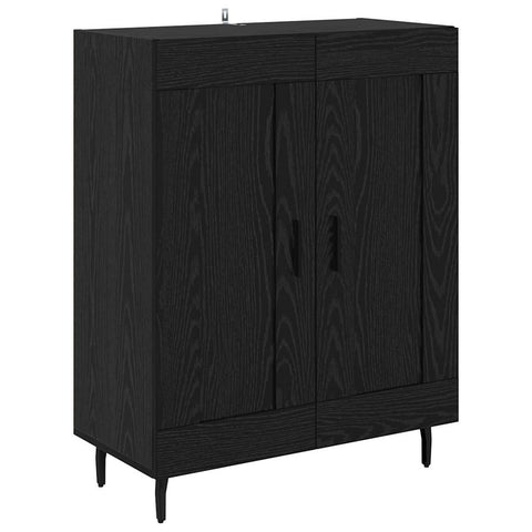 vidaXL Highboard 2 pcs Black Oak 69.5 x 34 x 180 cm Engineered Wood