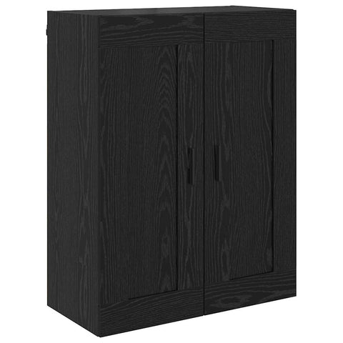 vidaXL Highboard 2 pcs Black Oak 69.5 x 34 x 180 cm Engineered Wood