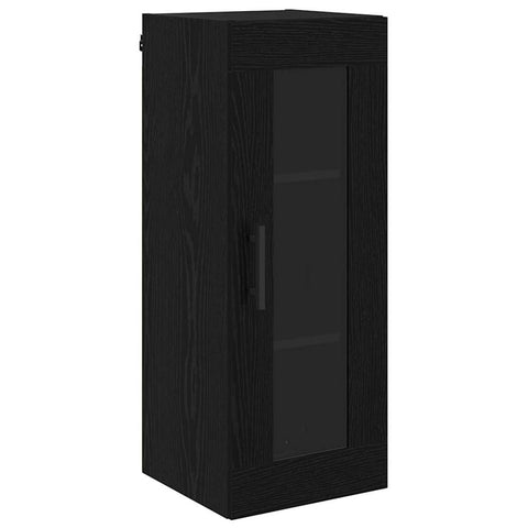vidaXL Highboard Black Oak 69.5 x 34 x 180 cm Engineered Wood