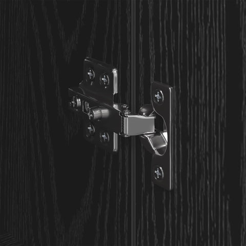 vidaXL Highboard Black Oak 69.5 x 34 x 180 cm Engineered Wood