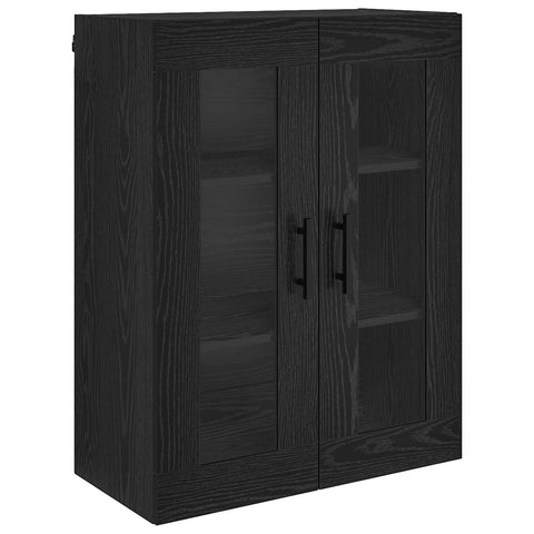 vidaXL Highboard Black Oak 69.5 x 34 x 180 cm Engineered Wood