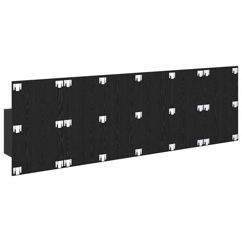 vidaXL Bed Headboard with Cabinets 3 pcs Black Oak Engineered Wood