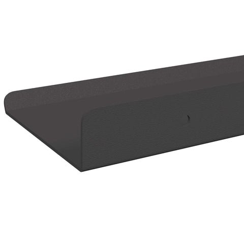vidaXL Wall Shelf with Shelf Wall-mounted 3 pcs Black 40 x 9 x 2.5 cm