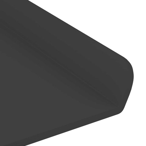 vidaXL Wall Shelf with Shelf Wall-mounted 2 pcs Black 40 x 9 x 2.5 cm