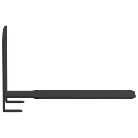 vidaXL Invisible Floating Shelf 4 pcs Black 6 x 11 x 6.5 cm Metal