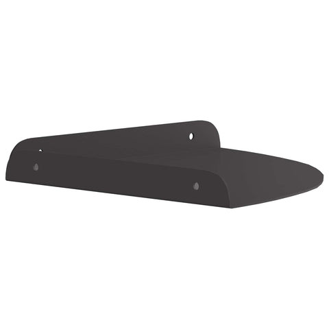 vidaXL Wall Shelf with Shelf with Storage 2 pcs Black 24 x 24 x 2.3 cm