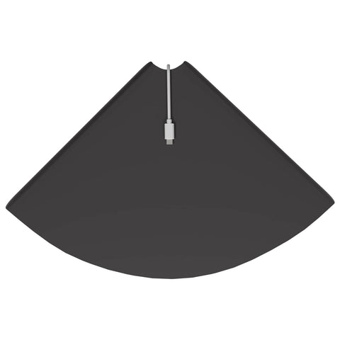 vidaXL Wall Shelf with Shelf with Storage 2 pcs Black 30 x 30 x 2.3 cm