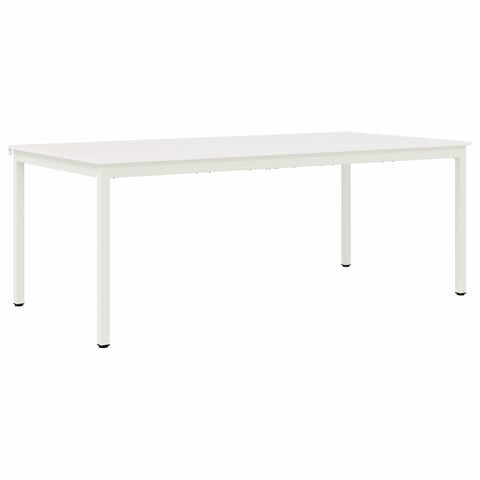 vidaXL Dining Table White 200 x 100 x 75 cm Solid Pine Wood