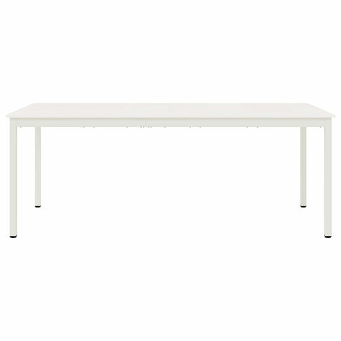 vidaXL Dining Table White 200 x 100 x 75 cm Solid Pine Wood