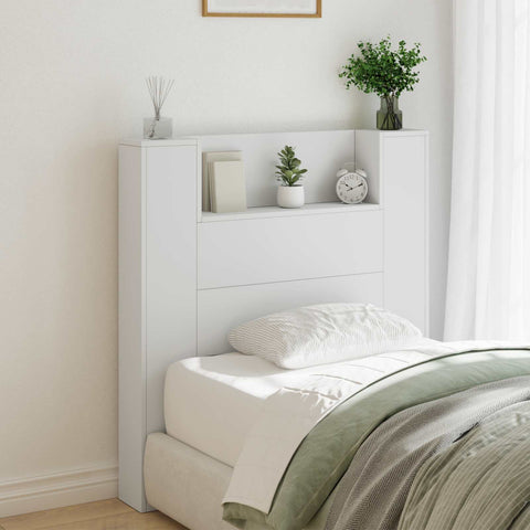 vidaXL Headboard White 100 x 16.5 x 103.5 cm Engineered Wood