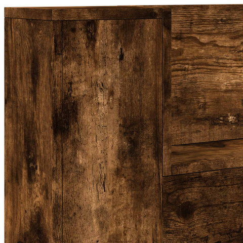 vidaXL Headboard Smoked Oak 100 x 16.5 x 103.5 cm Engineered Wood