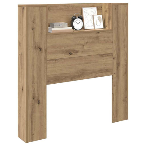 vidaXL Headboard Cabinet with Shelf Artisan Oak 100 x 15 x 103.5 cm