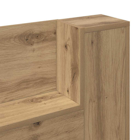 vidaXL Headboard Cabinet with Shelf Artisan Oak 120 x 15 x 103.5 cm