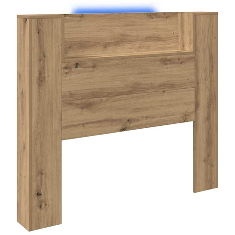 vidaXL Headboard Cabinet with Shelf Artisan Oak 120 x 15 x 103.5 cm