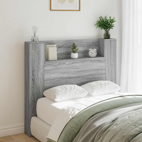 vidaXL Headboard Grey Sonoma 120 x 16.5 x 103.5 cm Engineered Wood